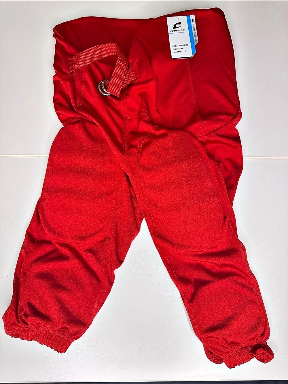 Champro Terminator 2 Integrated Football Pants Red Adult Medium